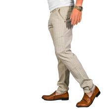 Virjeans Stretchable Cotton Check Chinos Pant for Men (VJC 712) Brown