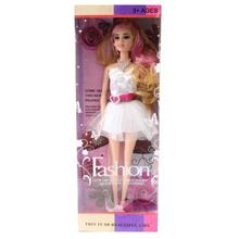 White Dressed Beautiful Doll For Kids - W985