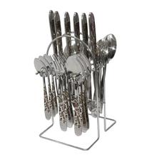 Silver Cutlery Set With Holder