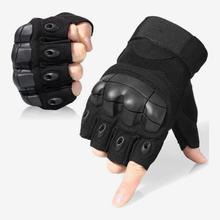 Military Tactical Gloves Hard Knuckle Half Finger Gloves For Outdoor Cycling