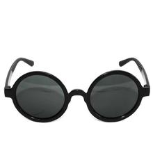 Black Framed Round Sunglasses For Kids