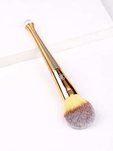 Metallic Handle Powder Makeup Brush