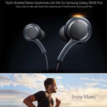 Handsfree Headphones Earphones Samsung Galaxy S8 / S8+ with Mic Control Headset - Black