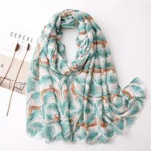 Korean Style Sun Protection Premium Printed Scarves For