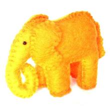 Felt Playing Elephant Toy - Yellow