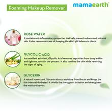 Mamaearth Micellar Water Foaming Makeup Remover with Rose Water & Glycolic Acid for Makeup Cleansing – 150 ml