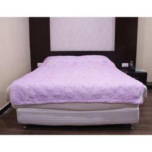 Light Purple Micro Fiber Double Bed Summer Quilt