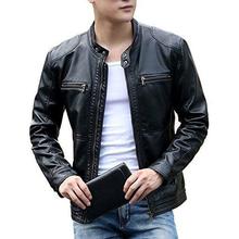 HugMe.fashion Leather Jacket Riding Jacket with 2 Chest Pocket