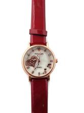 Fashionable fancy analog Women Red Strap Watch