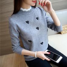 2020 autumn and winter new cute peach heart knit sweater