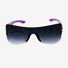 Rectangular Shaped Black Lens Sunglasses For Kids - Purple