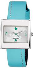 Sonata Blue Strap Analog Watch For Women-8965SL01