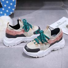 Spring Autumn Women Casual Shoes Comfortable Patchwork Platform Sneakers For Women