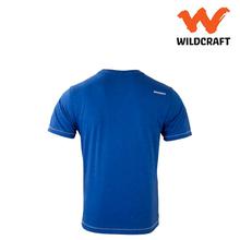 Wildcraft Men's Basic Crew T-shirt  -(8903338101093)- Blue Melange