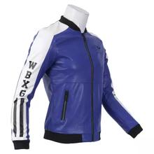 Two Toned Synthetic Leather Jacket For Men - A6606