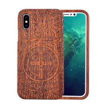 Natural Wood Case For iphone X 8 7 6 6s Plus SE 5 5s Samsung