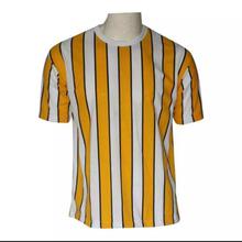 New Yellow Long Stripped Printed T-shirt For Men