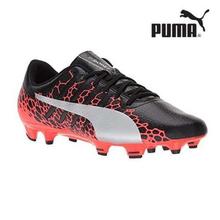 PUMA Black/Pink Evopower Vigor 4 Graphic FG Football Boots For Men -(10442201)
