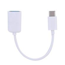 Type C OTG Cable Adapter USB 3.1 Type-C Male to USB 2.0 A Female OTG Data Cable Cord Adapter White Black 16cm