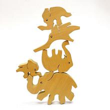 Wooden Balancing Elephant Toy For Kids