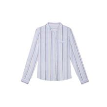 Large size chiffon shirt _ autumn new striped large size