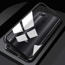 Magnetic Adsorption Aluminum Bumper case for Xiaomi Mi 8 Lite - Black