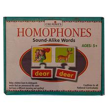 Creative Educational Aids Homophones Sound Alike Words Puzzle Game- Multicolored