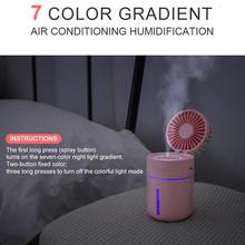 2000 mAh Battery Fan with Air Humidifier 400ML USB Aroma