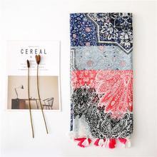 Korean Style Sun Protection Premium Printed Scarves For