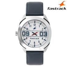 Fastrack Varsity White Dial Analog Watch For Men - 3175SL02