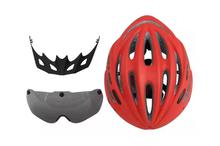 Cycling helmet with goggles