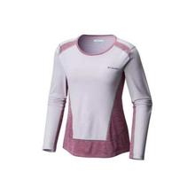 Columbia 1786651 Solar Chill Long Sleeve T-Shirt For Women-White/Pink