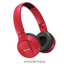 Pioneer SE-MJ553 Bluetooth Wireless Stereo Headphones-Red