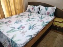 Summer Leaves White Singaporean Vela Bedsheet