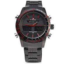 NaviForce NF9024M Black/Red Dial Analog Digital Watch For Men