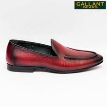 Gallant Gears Wine Red Slip on Formal Leather Shoes For Men - (139-15)