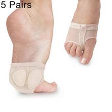 5 Paris Professional Belly Ballet Dance Toe Pad Practice Shoes Forefoot Pads Socks Anti-slip Breathable Toe Socks Sleeve, Size: S(35-36 Yards)(Flesh Color)