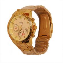 SUPA Yellow Dial Chronograph Golden Watch For Men