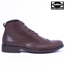 Caliber Shoes Coffee Lace Up Lifestyle Boots For Men - ( 235 C)