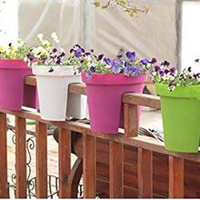 Round Balcony Railing Deck Flower Pot