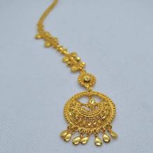 24K Gold Plated Chandbali Designed Maangtika (GPMT_009)