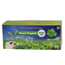 Nepal Organic Green Tea Mint Flavor 25 Tea Bags -50g