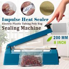 200mm Impulse Plastic Sealer Machines 8 Inch Heat Sealing Machine