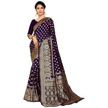 KEDARFAB Women's Banarasi Silk Saree With Blouse Piece