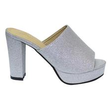 Glittery Heeled Sandals For Women