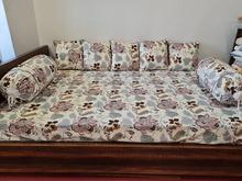 Kaapa Quilted Set Of 8 Pieces Brown Diwan Set