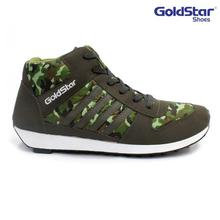 Army Green Printed Casual Half Ankle Boots For Men - 0612