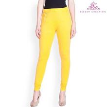 Sheetal Yellow Solid Churidar Leggings For Women