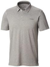 Columbia 1768701019 Men’s Tech Trail Polo Shirt-Grey