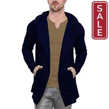 SALE-Veirdo Men's Cotton Blend Hooded Cardigan